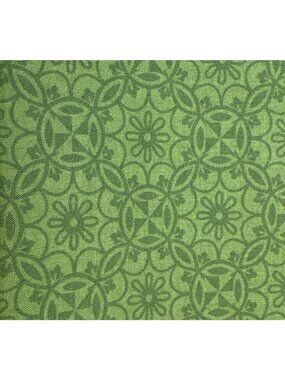 Benartex Home Grown Fabric Nancy Halvorsen Green Floral Print 35" x 44" Cotton Q
